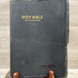 Vintage World Publishing Holy Bible Red Letter References KJV Morocco Leather